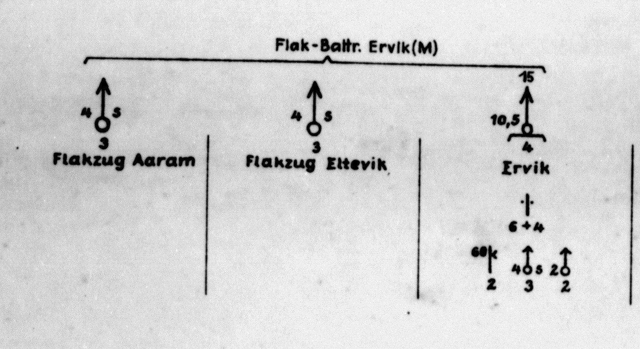 Kilde: Truppengliederung 20.(Geb) Armee, Januar 1945.
