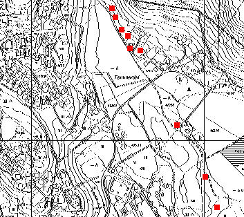 Her er plott over alle kanonstillingene (9 stk) som vi har funnet i Tømmerdalen. Som vist er det betydelig mer avstand mellom Mrs'ene.