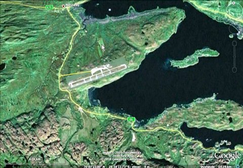 Runway 08 Karlebotn International Airport