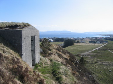 Bunker ved flak stilling