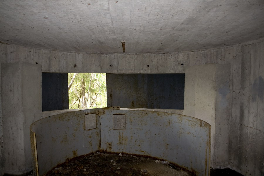 Innside av bunker
