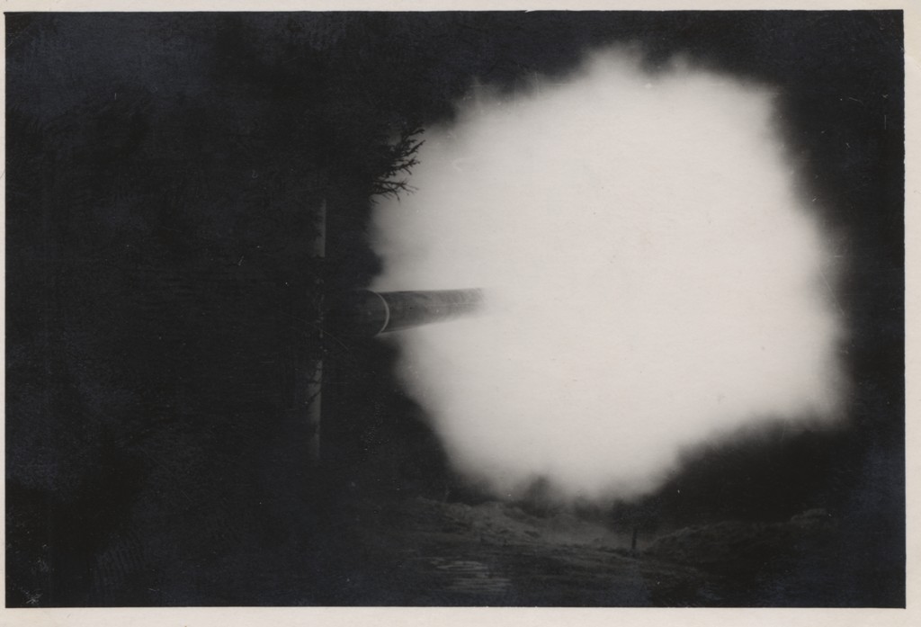 Feuer vor 15cm küsten geschütz