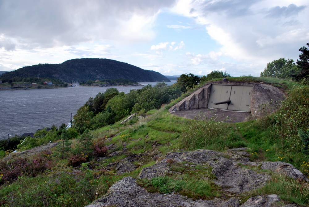 Oscarsborg i bakgrun