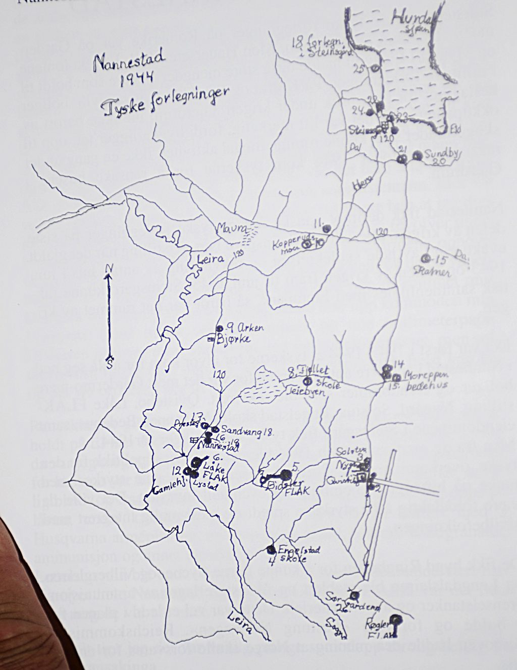 Forlegninger i Nannestad, 1944