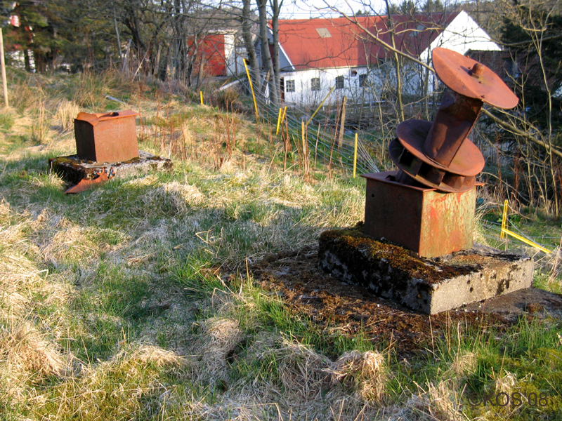 Og her, oppå ammobunkeren - var det en ventilator for hvert rom.