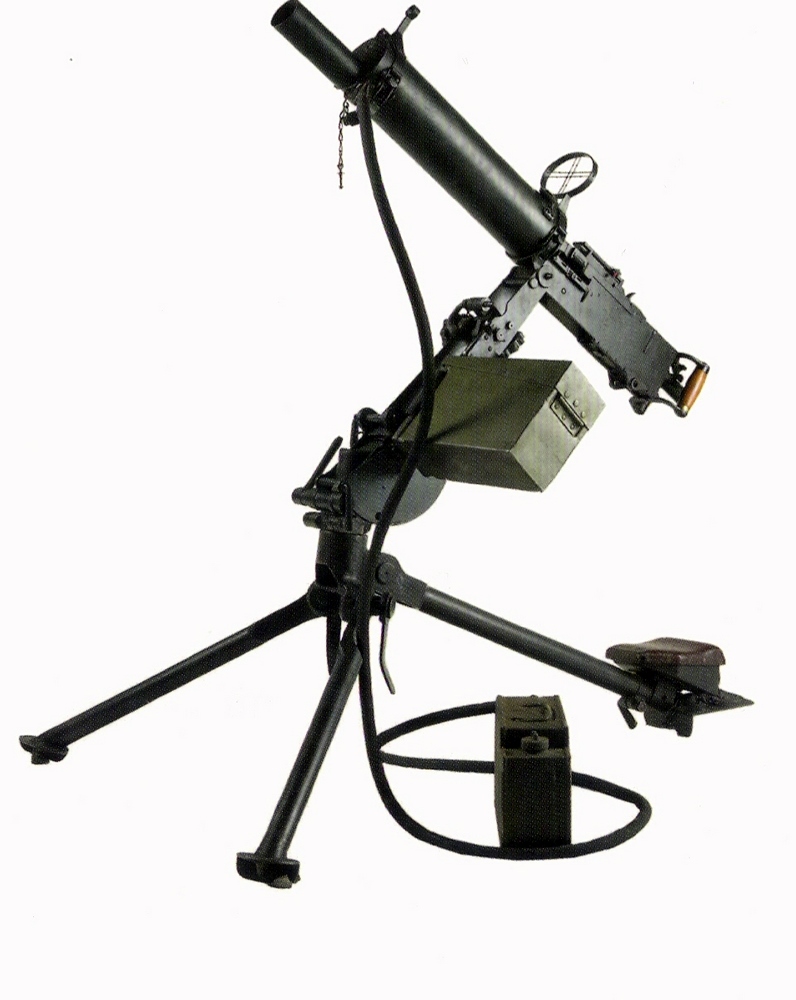 Colt mitraljøse m/29, i luftvern stilling