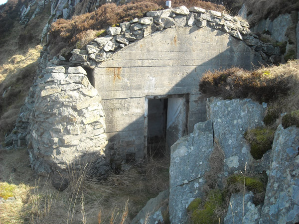 Mest vanlige bunkertyperen på øya, kun 2-3 stk som forøvrig var merket &quot;L&quot; i inngangspartiet.