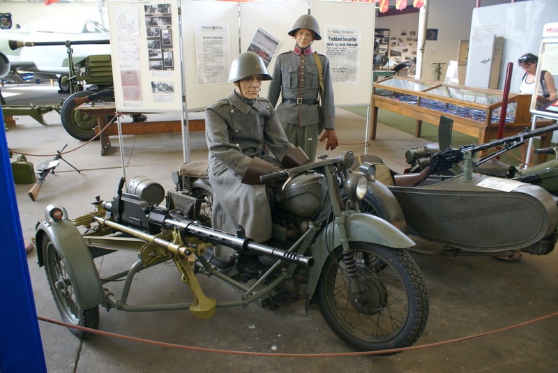Nimbus motorsykkel med 20 mm Madsen kanon