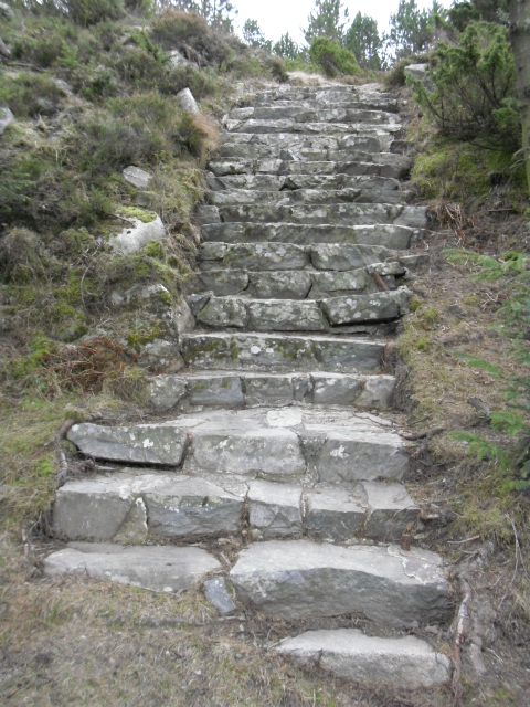 Her er trappa blitt rensket ren av folkene til "Hagland".