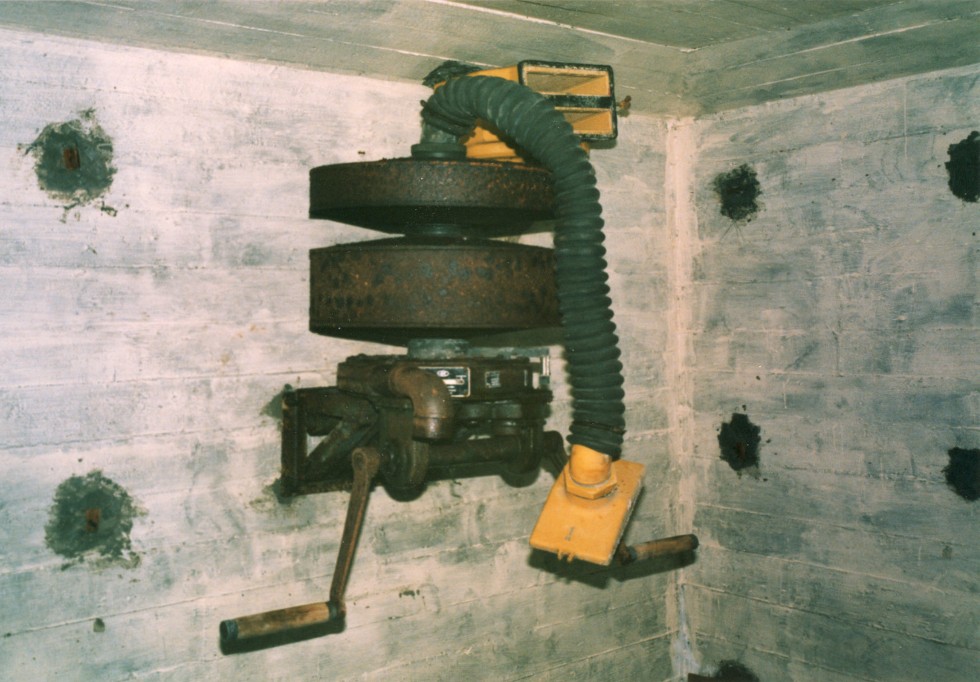 Overtrykksvifte i mannskapsbunker