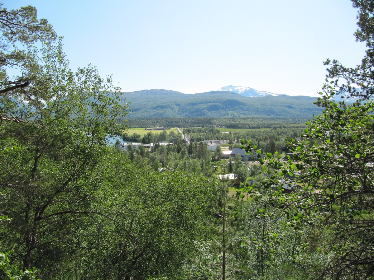 Hotellet er på venstre side