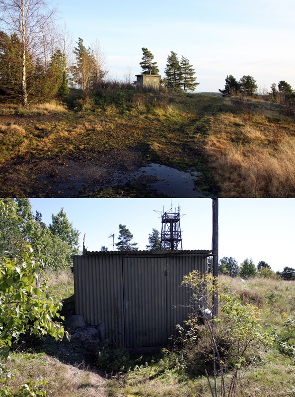 Øvre nedgang til bunkeren er fjernet