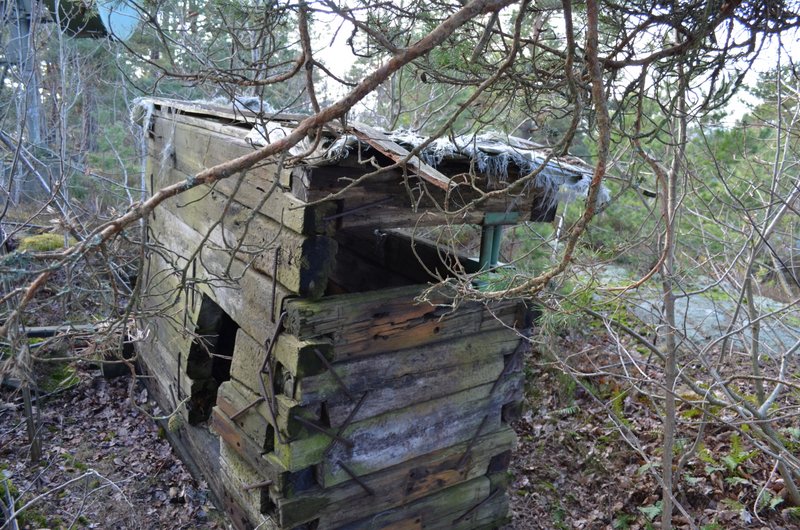 En kreativ bunker av jernbanesviller