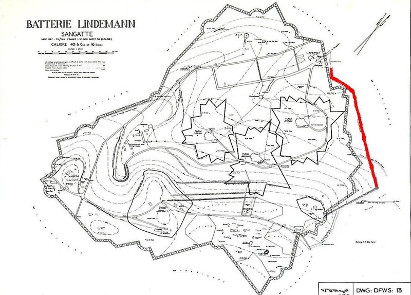 Kart over Batterie Lindemann