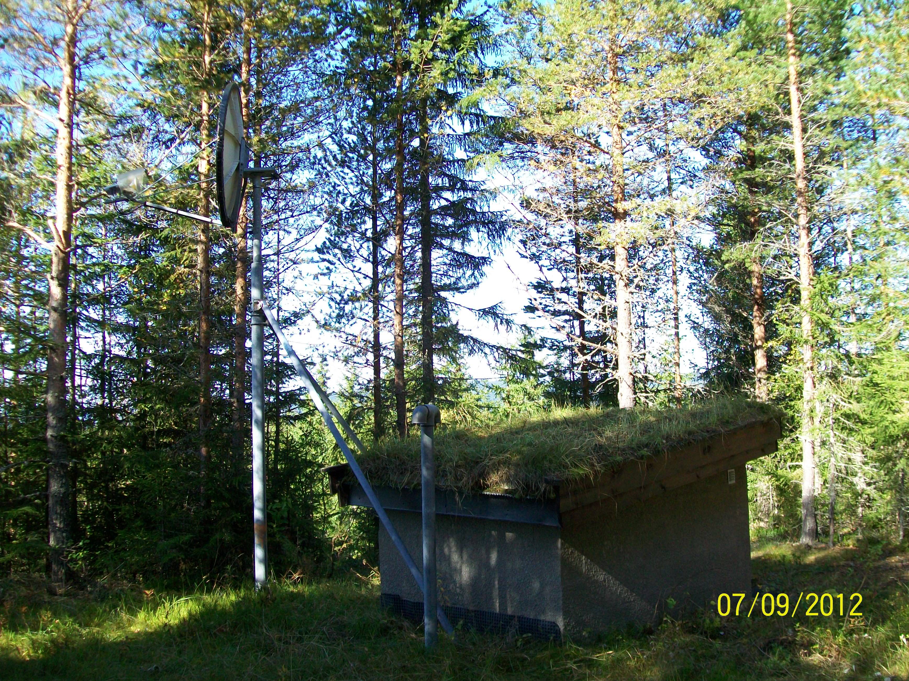 Inngang til bunker