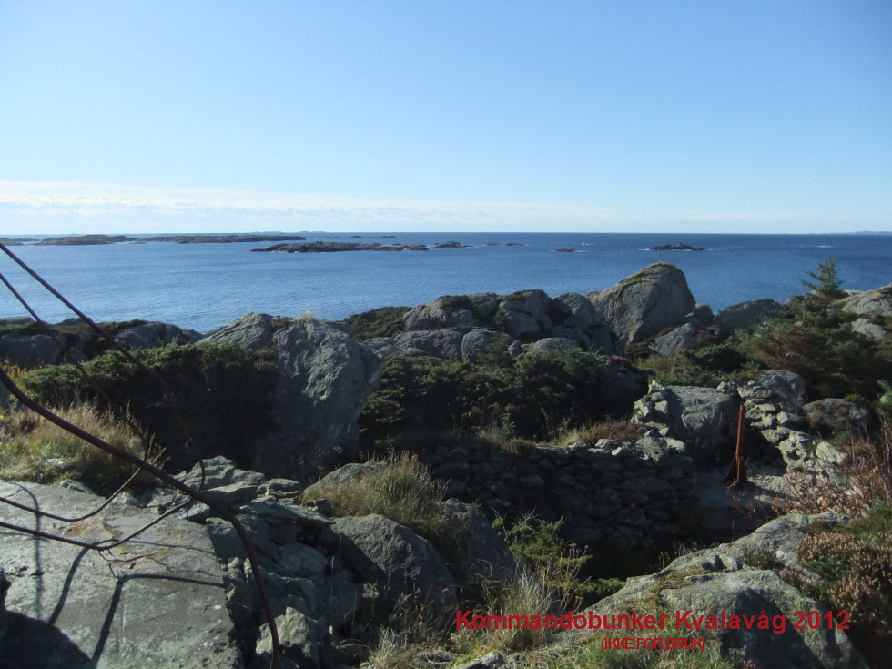 7- Kommandubunkeren ved HKB Vikene høsten 2012 - Utsikt vestover havet.JPG