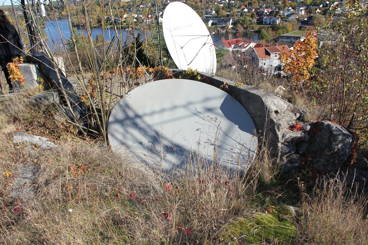 Samme sted fra annen vinkel. God utsikt ned mot Mosseelva.