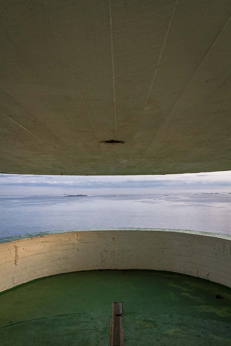 Utsikt fra antenne-bunker