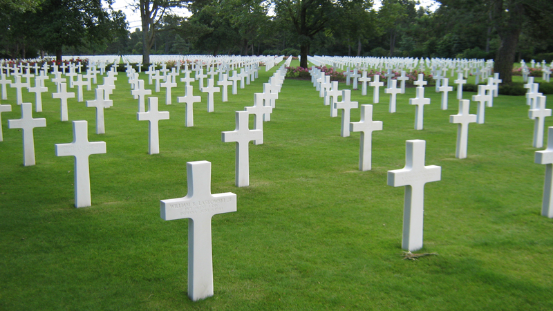 Den amerikanske kirkegården ved Omaha Beach