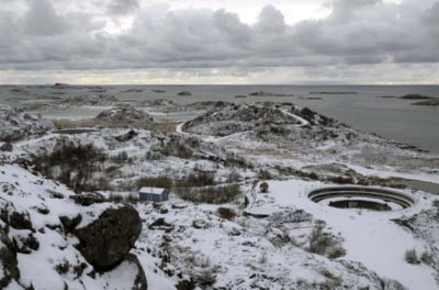 Batteriet i vinterdrakt<br />(foto:museet)