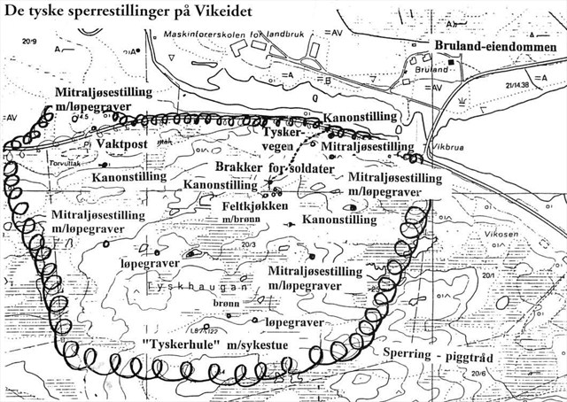 Skisse over Tyskhaugan