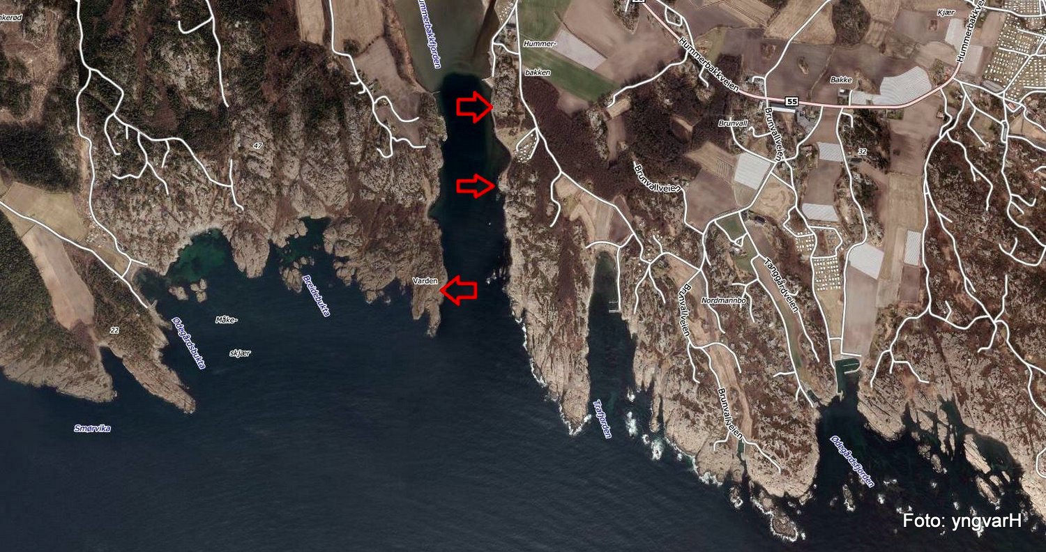 stillingene i Hummerbakk fjorden