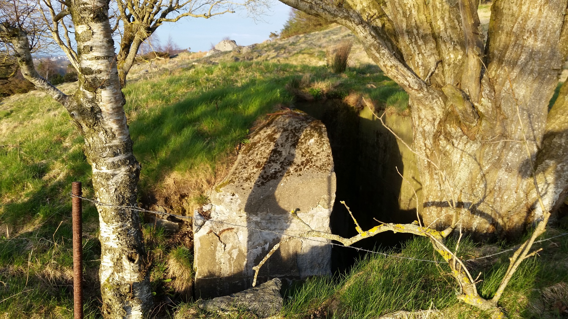 Hovedinngang til VF 1a mannskapsbunker