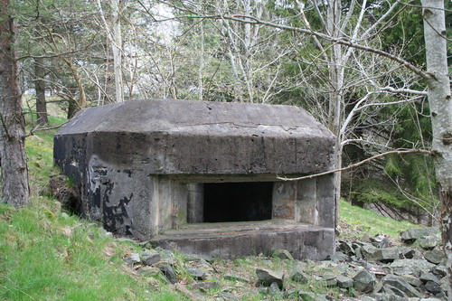 Bunker 3 på sørvest siden av innfartsveien