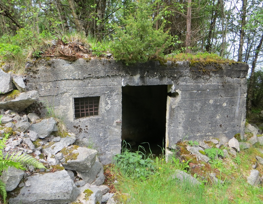 Bunker ovenfor torpedobatteriet