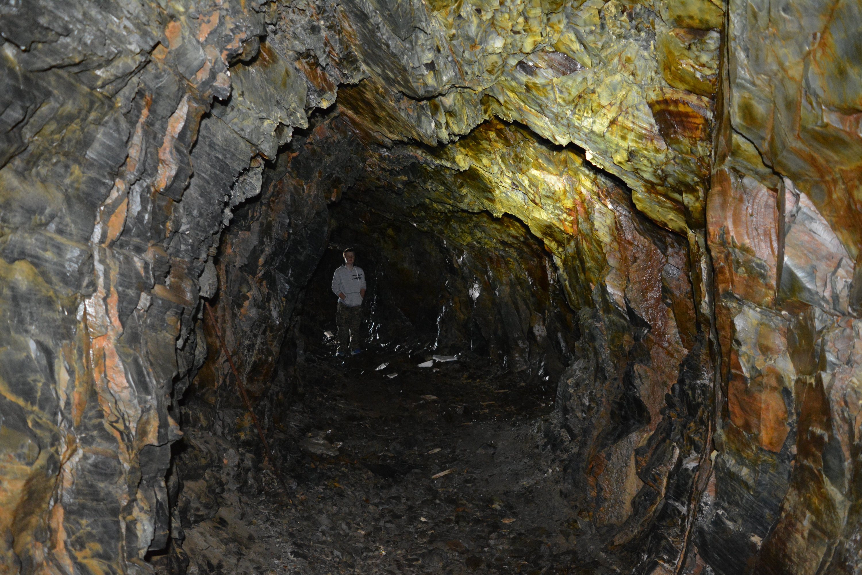 I tunnelen under komandobunkeren.