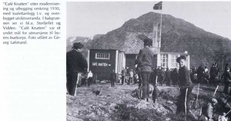 Sommer Caféen rundt 1930 etter oppgradering