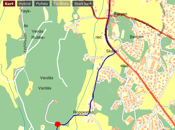 Avkjøring etter Bergan
