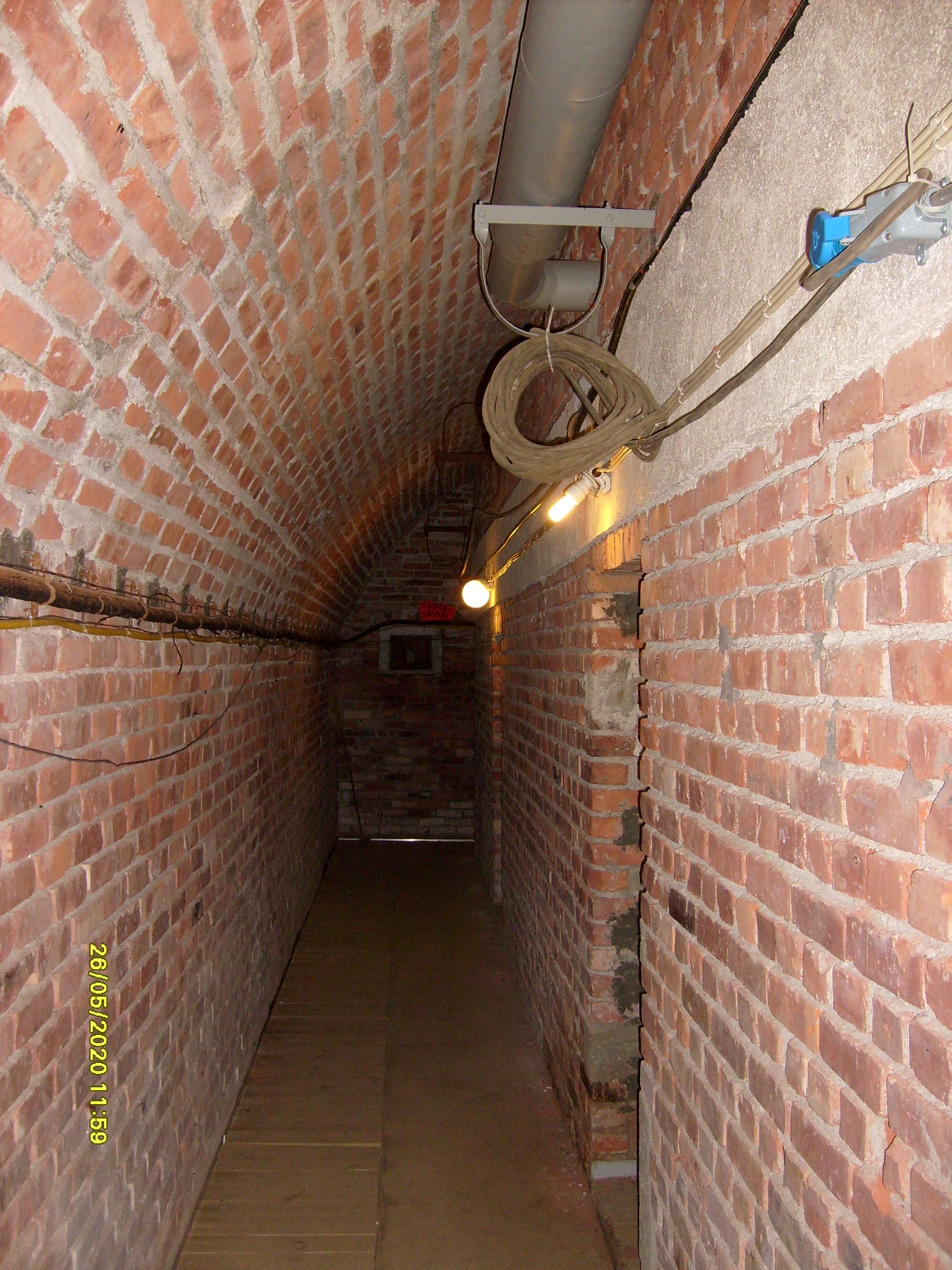 Korridor i sanitetsavdelingen.
