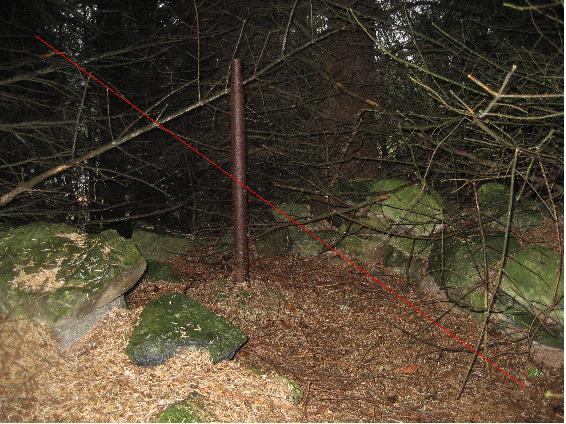 MG-stilling på østsiden av Mosskarfjell 290305 6592057