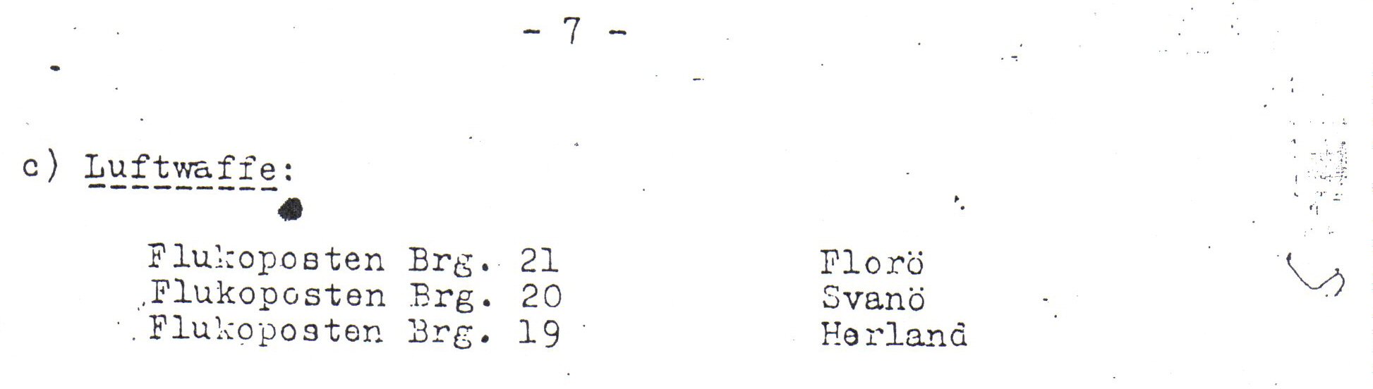 Utklipp fra &amp;quot;Unterabschnitt Florø 10-08-1943&amp;quot;