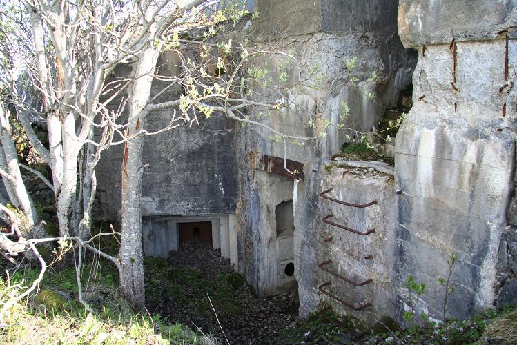 Inngang til kommandobunker