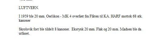 Utfasing 20 mm. Flak/Madsen.